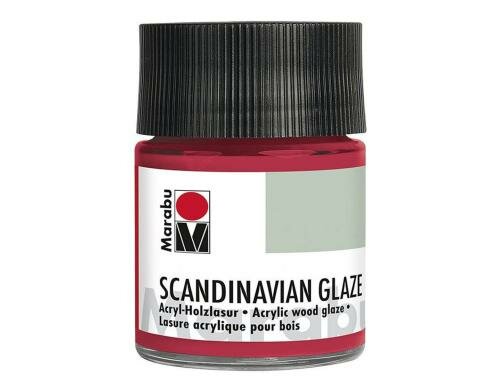 Marabu Acryl-Holzlasur Scandinavian Glaze 50 ml, Peperoni