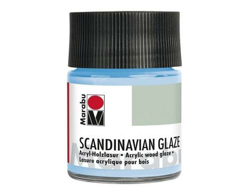 Marabu Acryl-Holzlasur Scandinavian Glaze 50 ml, Lichtblau