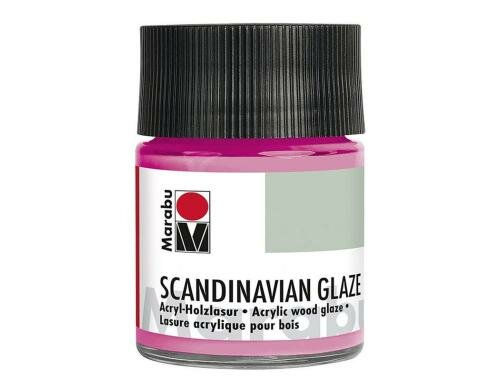 Marabu Acryl-Holzlasur Scandinavian Glaze 50 ml, Schimmer-Rosa