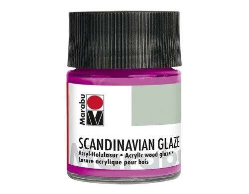 Marabu Acryl-Holzlasur Scandinavian Glaze 50 ml, Schimmer-Pink