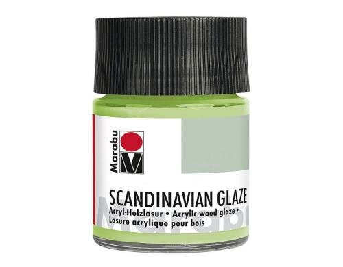 Marabu Acryl-Holzlasur Scandinavian Glaze 50 ml, Schimmer-Reseda