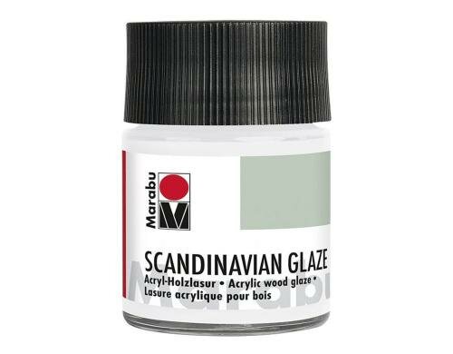 Marabu Acryl-Holzlasur Scandinavian Glaze 50 ml, Schimmer-Silber