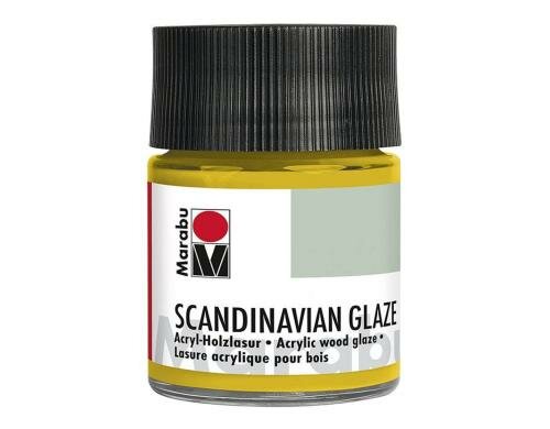 Marabu Acryl-Holzlasur Scandinavian Glaze 50 ml, Schimmer-Gold