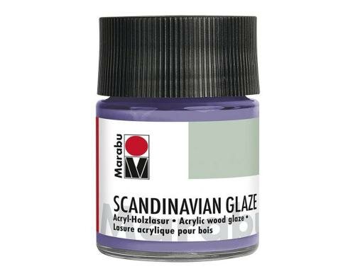 Marabu Acryl-Holzlasur Scandinavian Glaze 50 ml, Schimmer-Lila