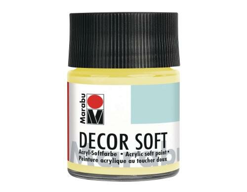 Marabu Acryl-Farbe Decor Soft 50 ml, zitron