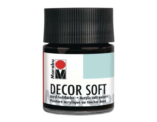Marabu Acrylfarbe Decor Soft 50 ml, schwarz