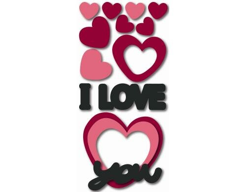 Crearreda Wandtattoo I Love You Foam S