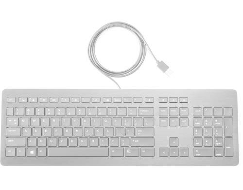 HP Tastatur Premium, USB, Swiss, schwarz Aluminium eloxiert