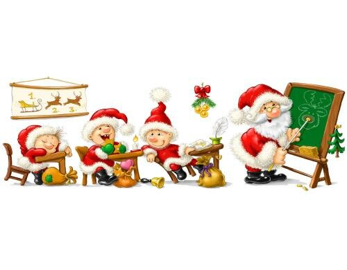 B&H Fensterbild Weihnachtsschule Grösse 16.5x48.5cm