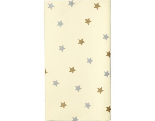 B&H Tischläufer Sterne Grösse 40x300cm,  gold/silber/creme