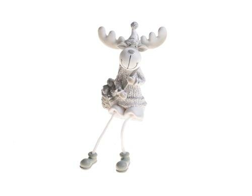 B&H Weihnachtsfigur Elch 4 Stück, Grösse 12cm