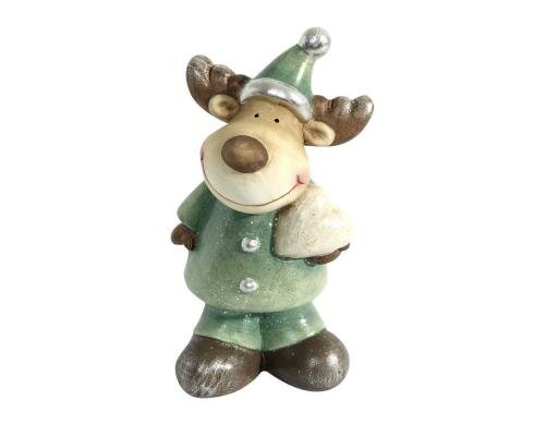 B&H Weihnachtsfigur Elch 2 Stück, Grösse 18.5cm