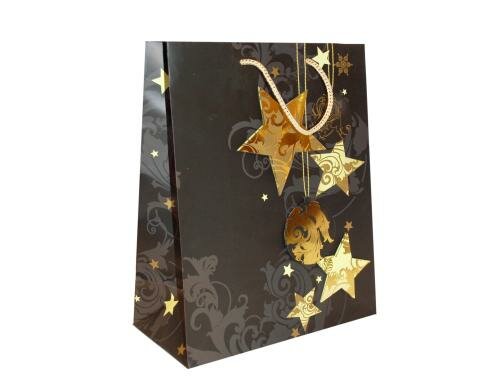 B&H Geschenktasche Sterne 1 Stück, Grösse 32x26x12.5cm