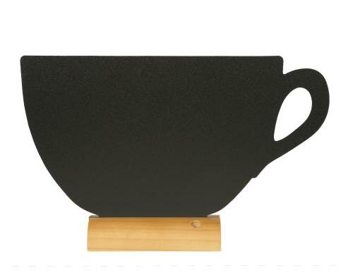 Securit Kreidetafel Silhouette Klett Tasse inkl. 1 weisser Kreidestift, 28.3x44.5cm
