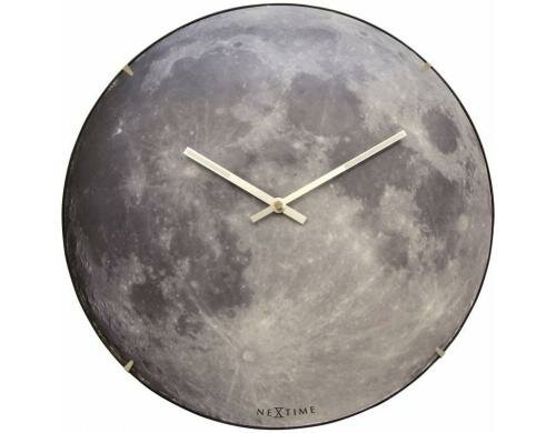 NexTime Wanduhr Blue Moon Dome Durchmesser 35 cm