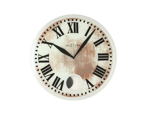 NexTime Wanduhr Romana Weiss Durchmesser 43 x 4.2 cm