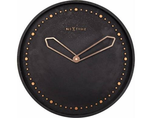 NexTime Wanduhr Cross Schwarz Durchmesser 35cm