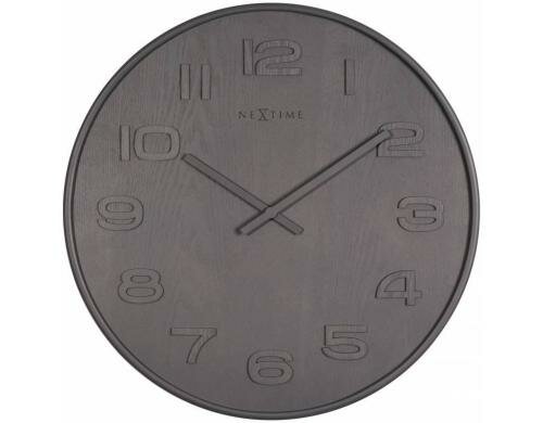 NexTime Wanduhr Wood Wood Big Grau Durchmesser 52.8 x 3 cm