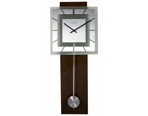 NexTime Wanduhr Retro Pendulum Square 32 x 80 cm