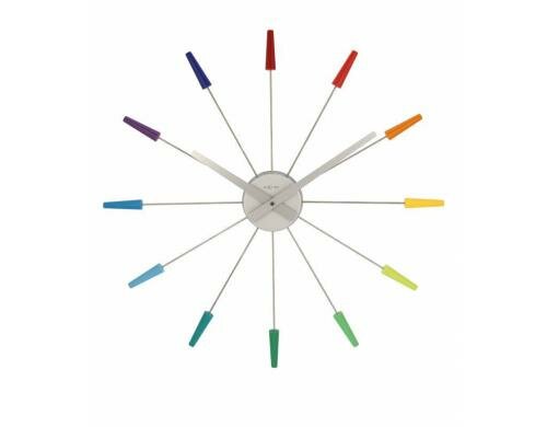 NexTime Wanduhr PlugInn Holz Colors Durchmesser 58 cm