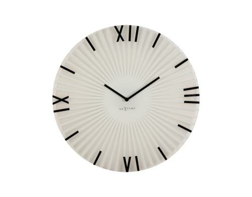 NexTime Wanduhr Sticks Weiss Durchmesser 43 x 3.5 cm