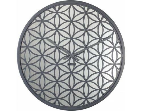 NexTime Wanduhr Bella Mirror Grau Durchmesser 50 cm