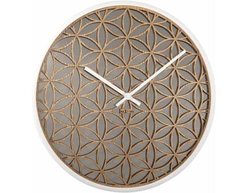 NexTime Wanduhr Bella Mirror Weiss Durchmesser 50 cm