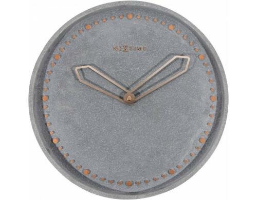 NexTime Wanduhr Cross Grau Durchmesser 35 cm