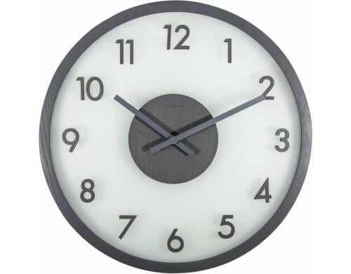 NexTime Wanduhr Frosted Wood Grau Durchmesser 50 cm