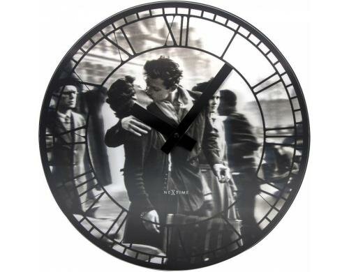 NexTime Wanduhr Kiss Me In Paris Durchmesser 39.5 cm