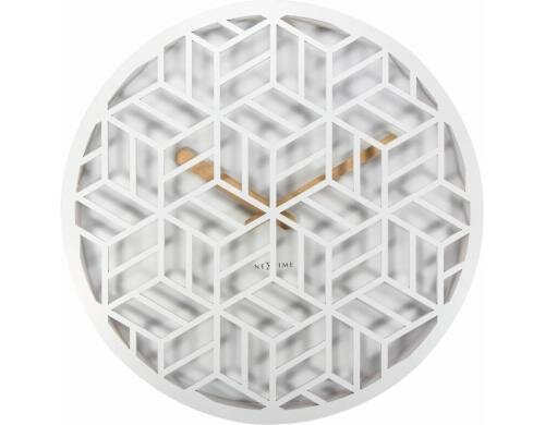 NexTime Wanduhr Discrete Weiss Durchmesser 36 cm