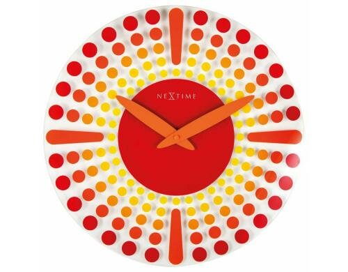 NexTime Wanduhr Dreamtime Rot Durchmesser 43 cm