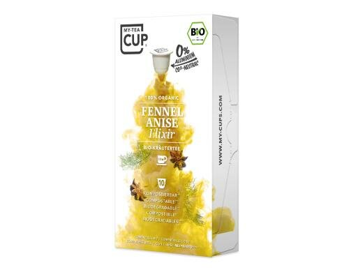 Tee FENNEL ANISE - Nespresso kompatibel 10 Kapseln, für 180 - 200 ml optimiert