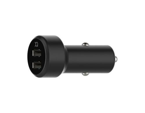 XQISIT Car Charger 3.4A Dual USB schwarz