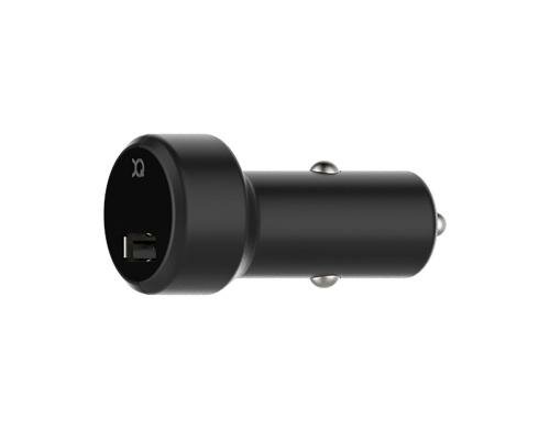 XQISIT Car Charger 2.4A Single USB schwarz