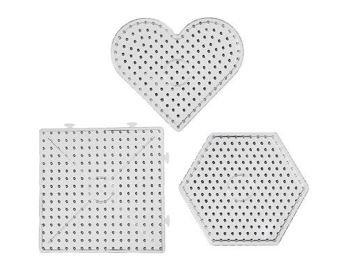 Creativ Company Steckplatten-Set JUMBO 6 Stück, geometrische Figuren