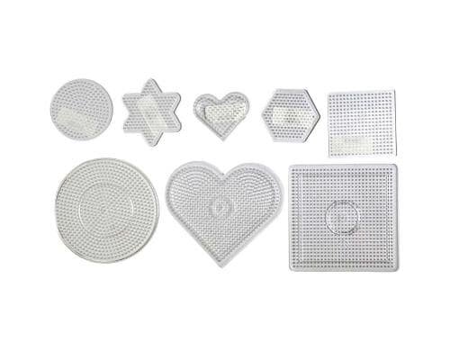 Creativ Company Steckplatten-Set Medium 8 Stück, Formen 7-15 cm