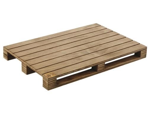 Paderno Servierplatte Palette 30cm Grösse 30x20x3cm, Birke