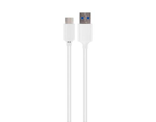 Xqisit Charge&Sync 1m USB C 3.1/ USB A weiss