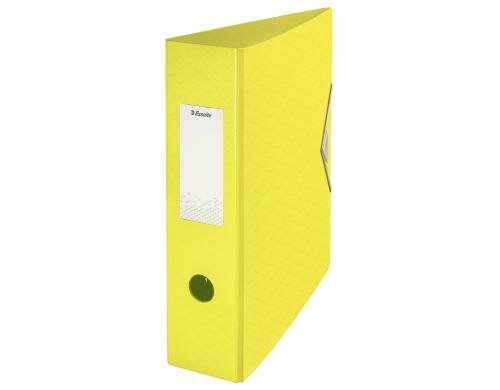 Esselte ColourICE Ordner aus Polyfoam A4 gelb, breit