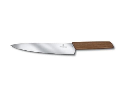 Victorinox Swiss Modern Tranchiermesser 22 cm, Nussbaumholz