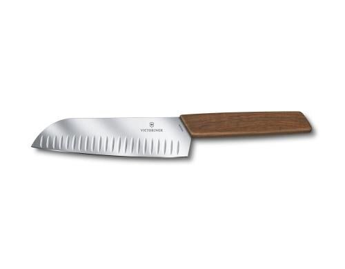 Victorinox Swiss Modern Santokumesser 17 cm, Nussbaumholz
