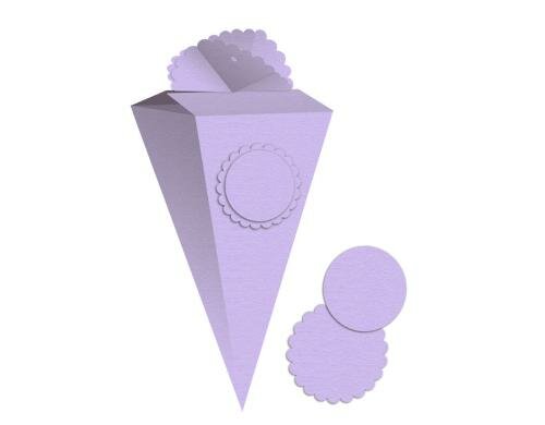 Ursus Schultüte Uni flieder 300 g/m2, 11.5 x 25 x 11.5 cm