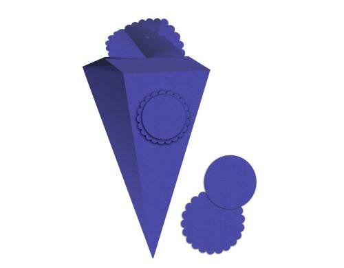 Ursus Schultüte Uni blau 300 g/m2, 11.5 x 25 x 11.5 cm