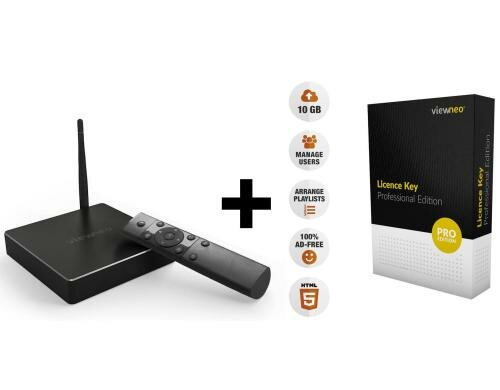 viewneo 4K SignageBox & Lizenz Software-Lizenz &  4K SignageBox