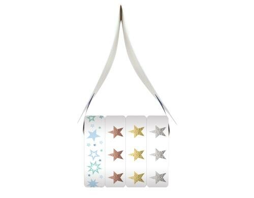 URSUS Washi Tape Sterne 4 Rollen (6.5 mm x 10 mm und 10 mm x 10 m)