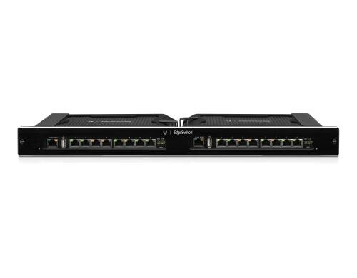 Ubiquiti Edgeswitch ES-16XP: 2x8Port 1Gbps managed,19 Rack, 24/48Volt PoE