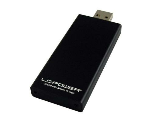 LC-Power ext. M.2 Gehäuse LC-USB-M2 schwarz, USB3.0, für M.2 SSD