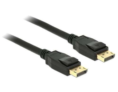 Delock DisplayPort - Displayport Kabel,1.5m Schwarz, Auflösung bis 3820 x 2160 @ 60 Hz