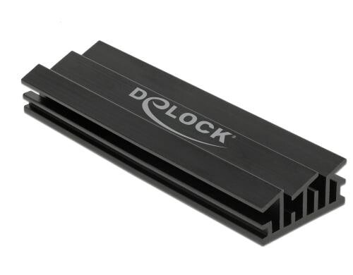 Delock M.2 Kühlkörper, 70x22x10mm schwarz, selbstklebend